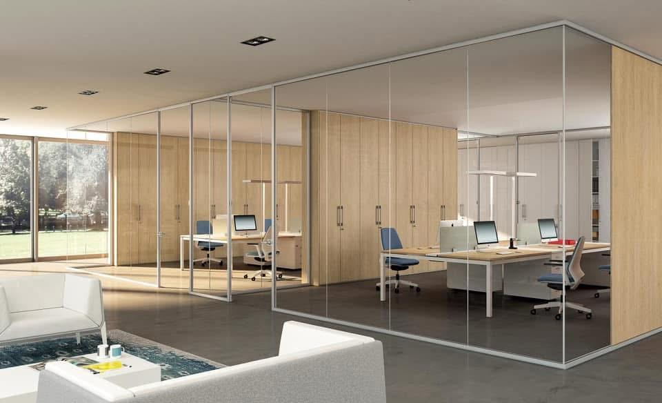 Frameless glass panels